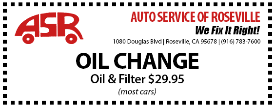 Auto Services of Roseville Specials and Coupons (Sacramento, CA)